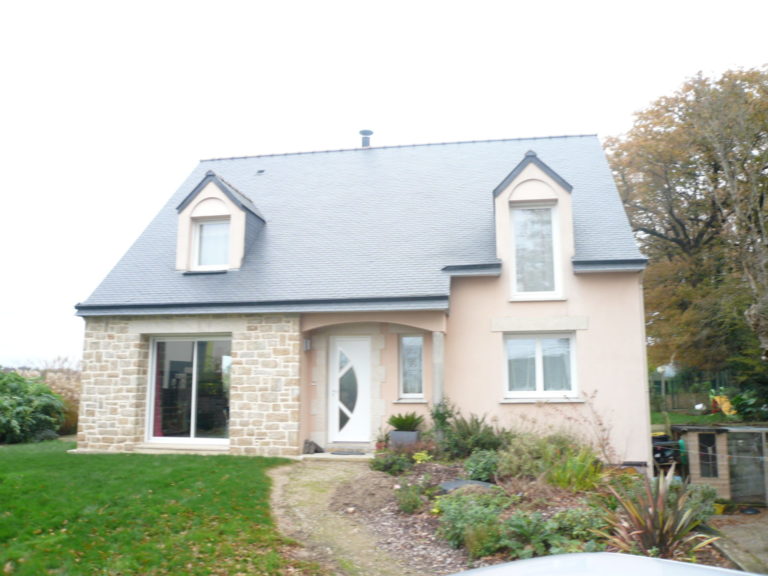 Construction maison neuve en pierre Landevant Wendling maconnerie 3 - Camors Pluvigner