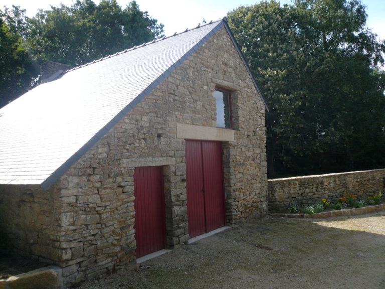 Wendling maconnerie renovation totale longere ouverture muret rejointement Camors 1 - Camors Pluvigner